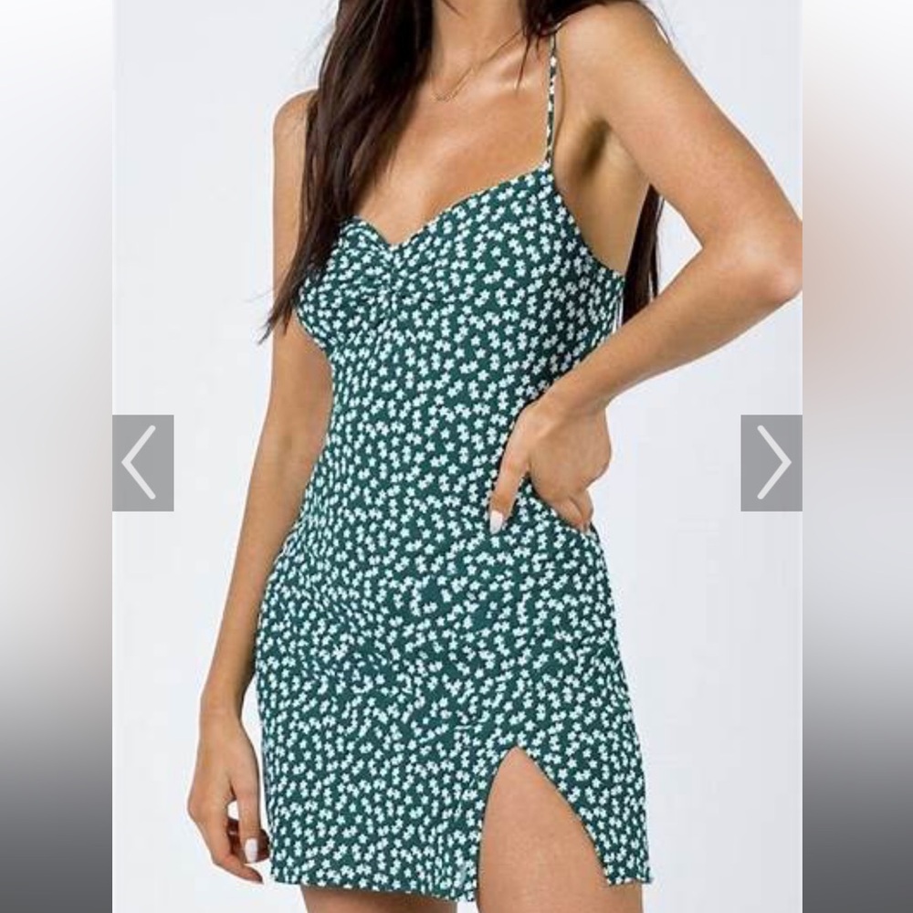 Princess Polly Celia Mini Green Dress